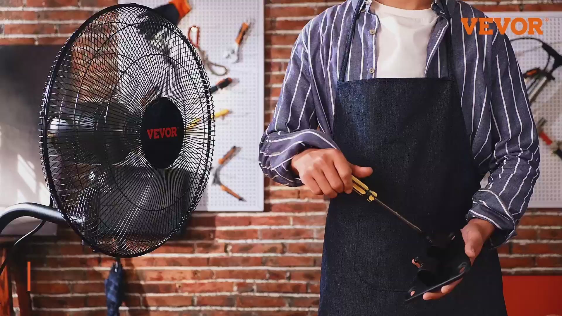 Industrial Wall Mount Fan – 3-Speed Oscillating High Velocity Fan