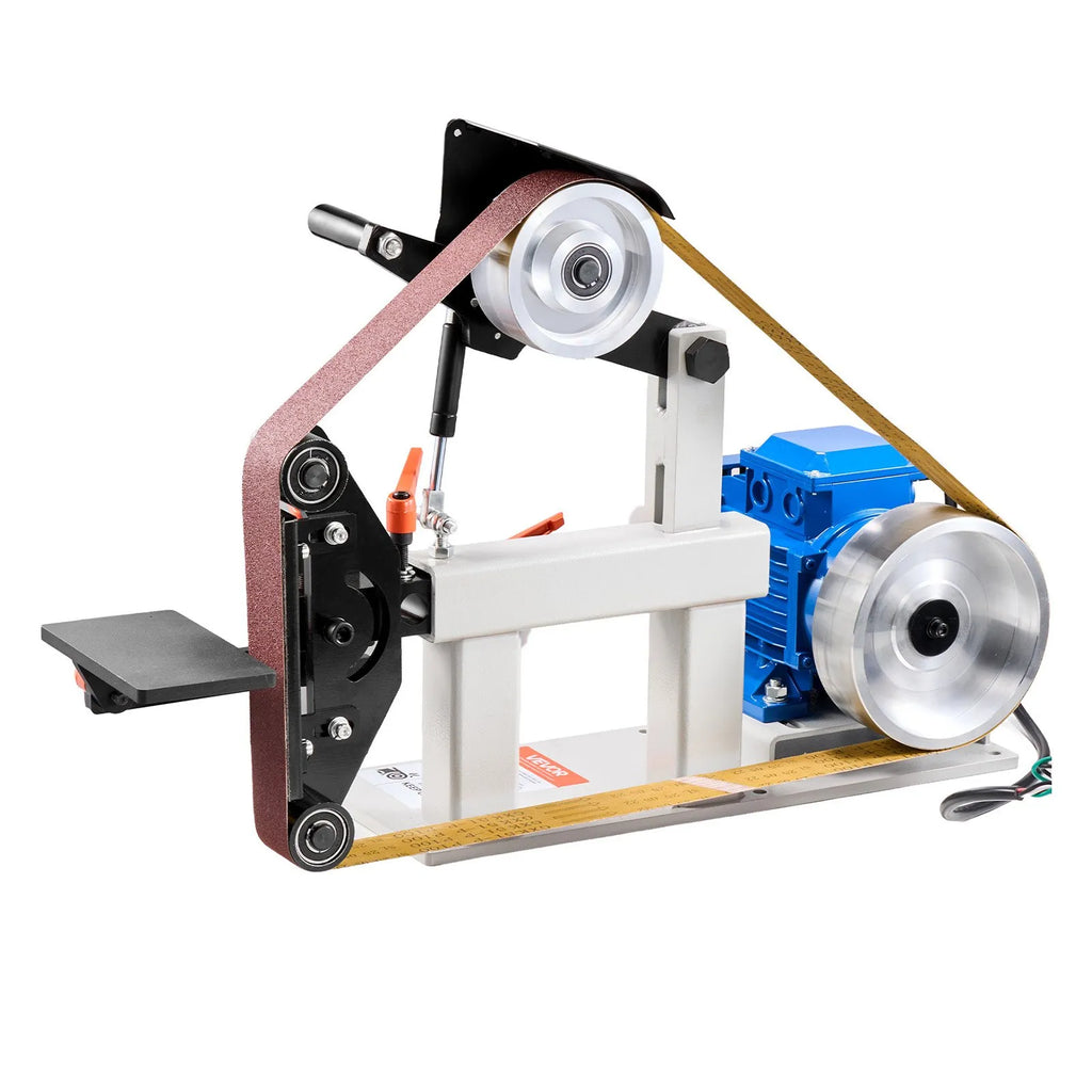 1500W 2HP Variable Speed Belt Grinder Sander, 2" x 82" Metal Belt Grinder with 3-in-1 Grinding System for Knife Making & Metalworking