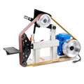 1500W 2HP Variable Speed Belt Grinder Sander, 2" x 82" Metal Belt Grinder with 3-in-1 Grinding System for Knife Making & Metalworking