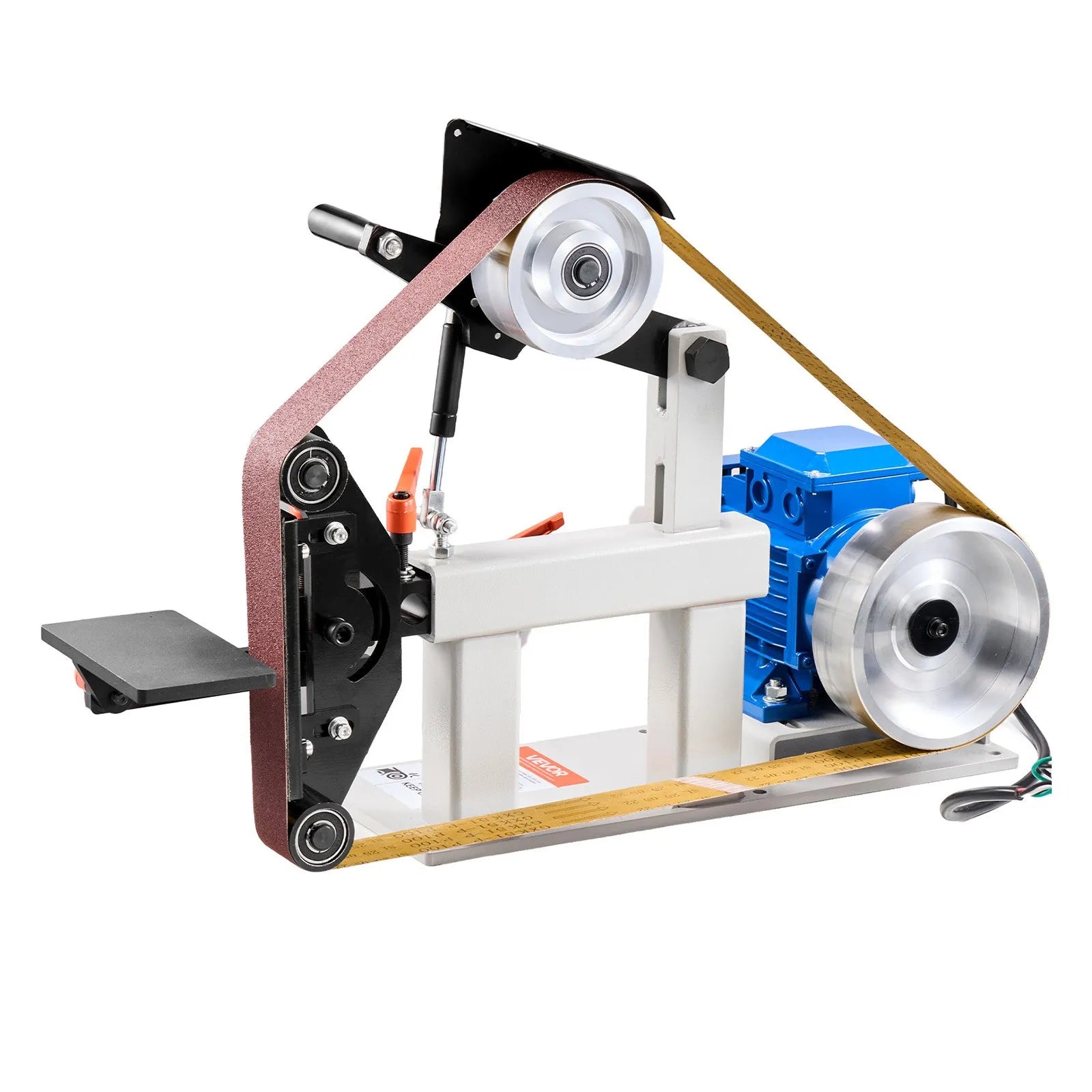 1500W 2HP Variable Speed Belt Grinder Sander, 2" x 82" Metal Belt Grinder with 3-in-1 Grinding System for Knife Making & Metalworking
