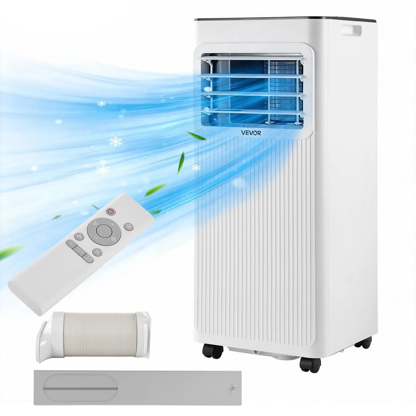 3-in-1 Portable Air Conditioner, 8000 BTU, White