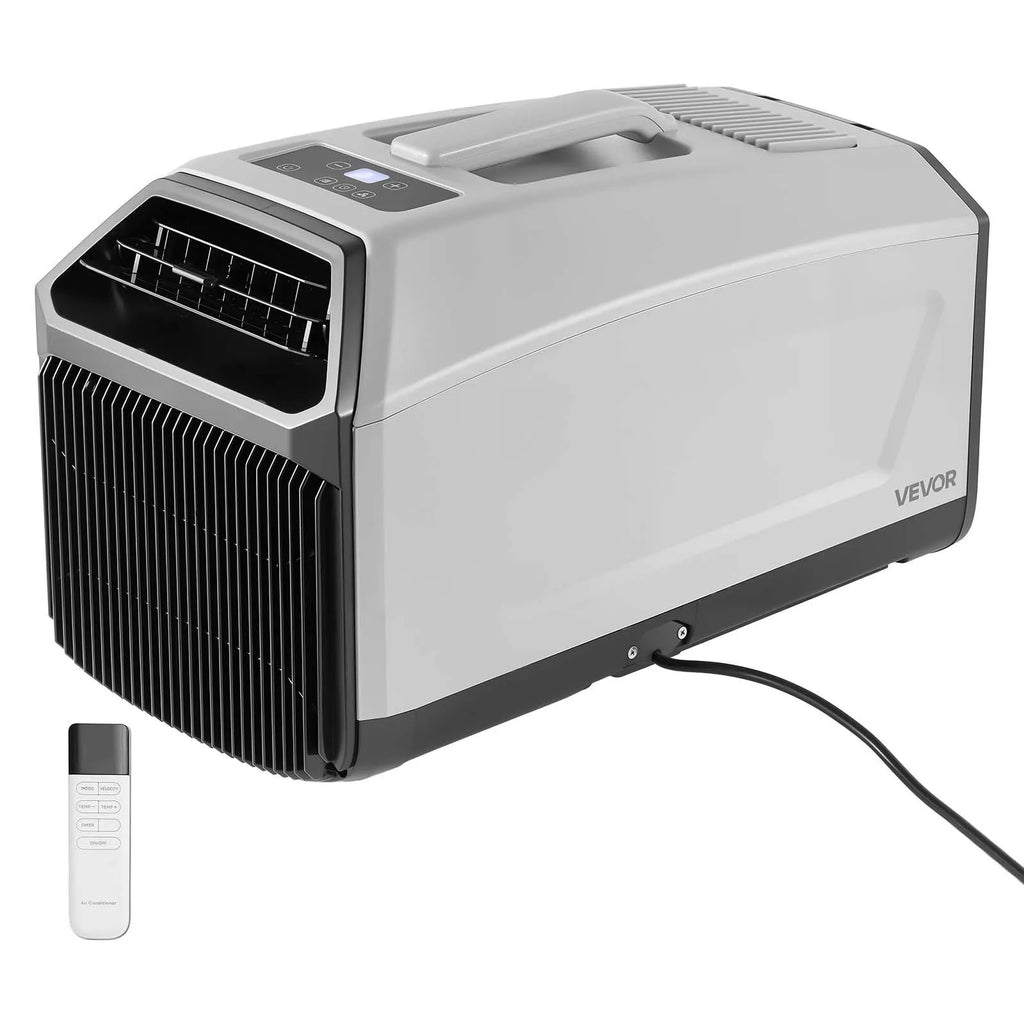 3050 BTU Portable Camping Air Conditioner with Remote, Dark Gray