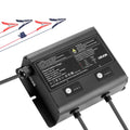 UYMC-2M 2-Bank 12V 5A Marine Battery Charger | IP68 Waterproof Smart Onboard Charger for LiFePO4, NCM & Lead-Acid Batteries, Boat, Yacht, RV & Trailer
