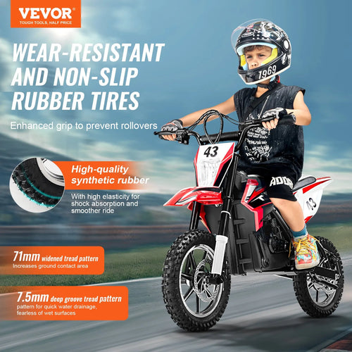 36V Kids Electric Ride-On Motorcycle, 15.5 MPH, Ages 14+