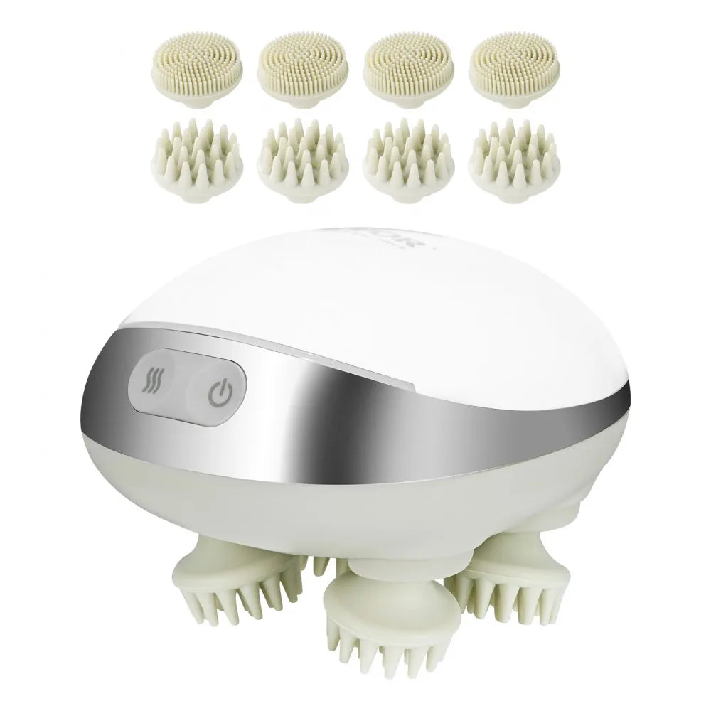 K-111 Electric Heated Scalp Massager – Rechargeable IPX7 Waterproof Hair & Head Massager