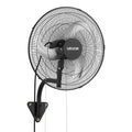 18" Wall Mount Fan, 3-Speed Oscillating Industrial Fan, 2600 CFM, Black