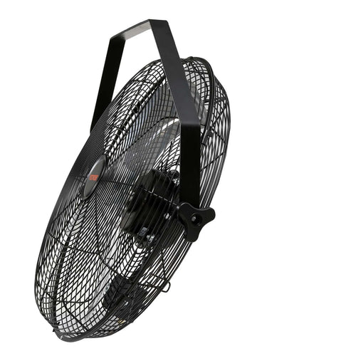 2-Pack 18" Industrial Wall Mount Fan, 4150 CFM, 3-Speed, 360° Tilt Adjustable
