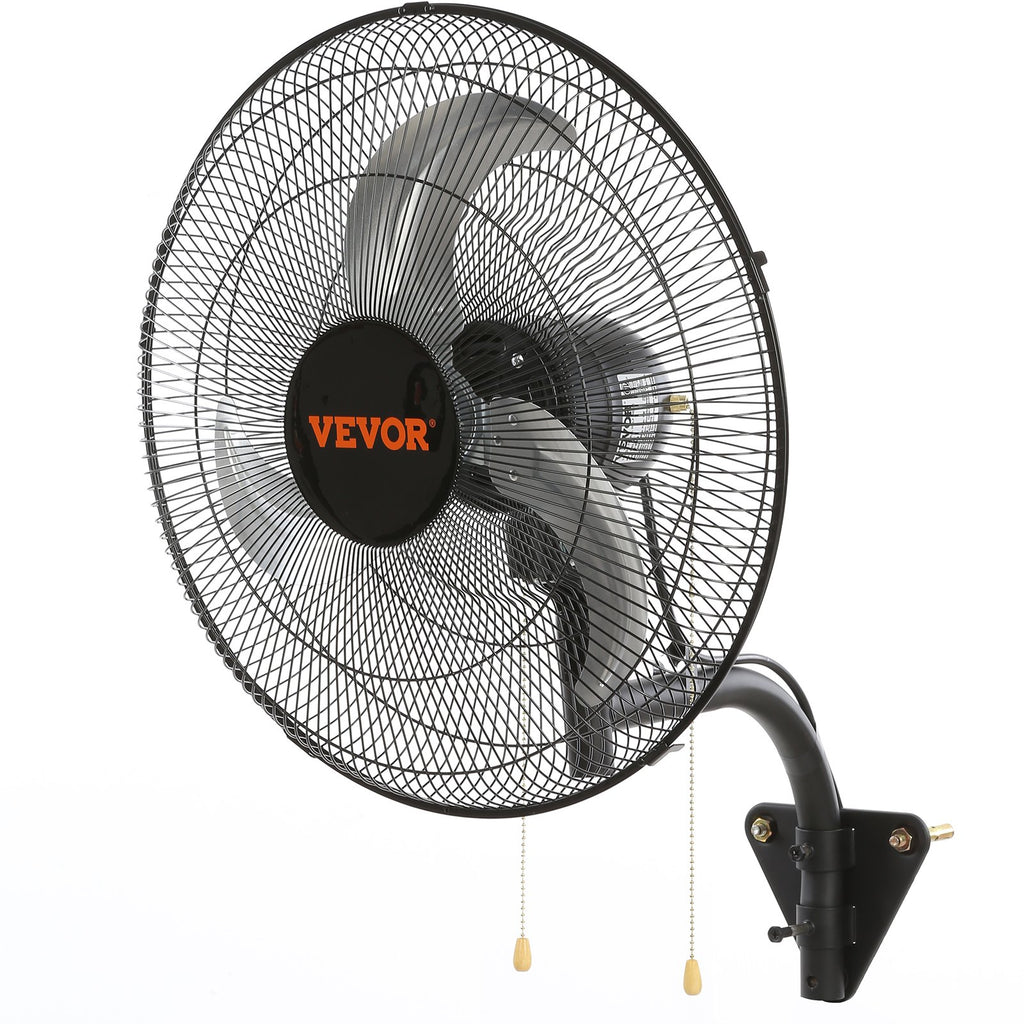 Industrial Wall Mount Fan – 3-Speed Oscillating High Velocity Fan