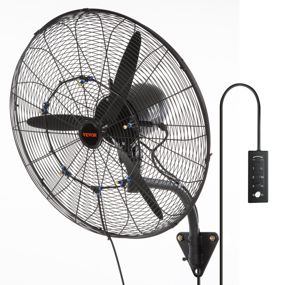 Industrial Wall Mount Fan – 3-Speed Oscillating High Velocity Fan