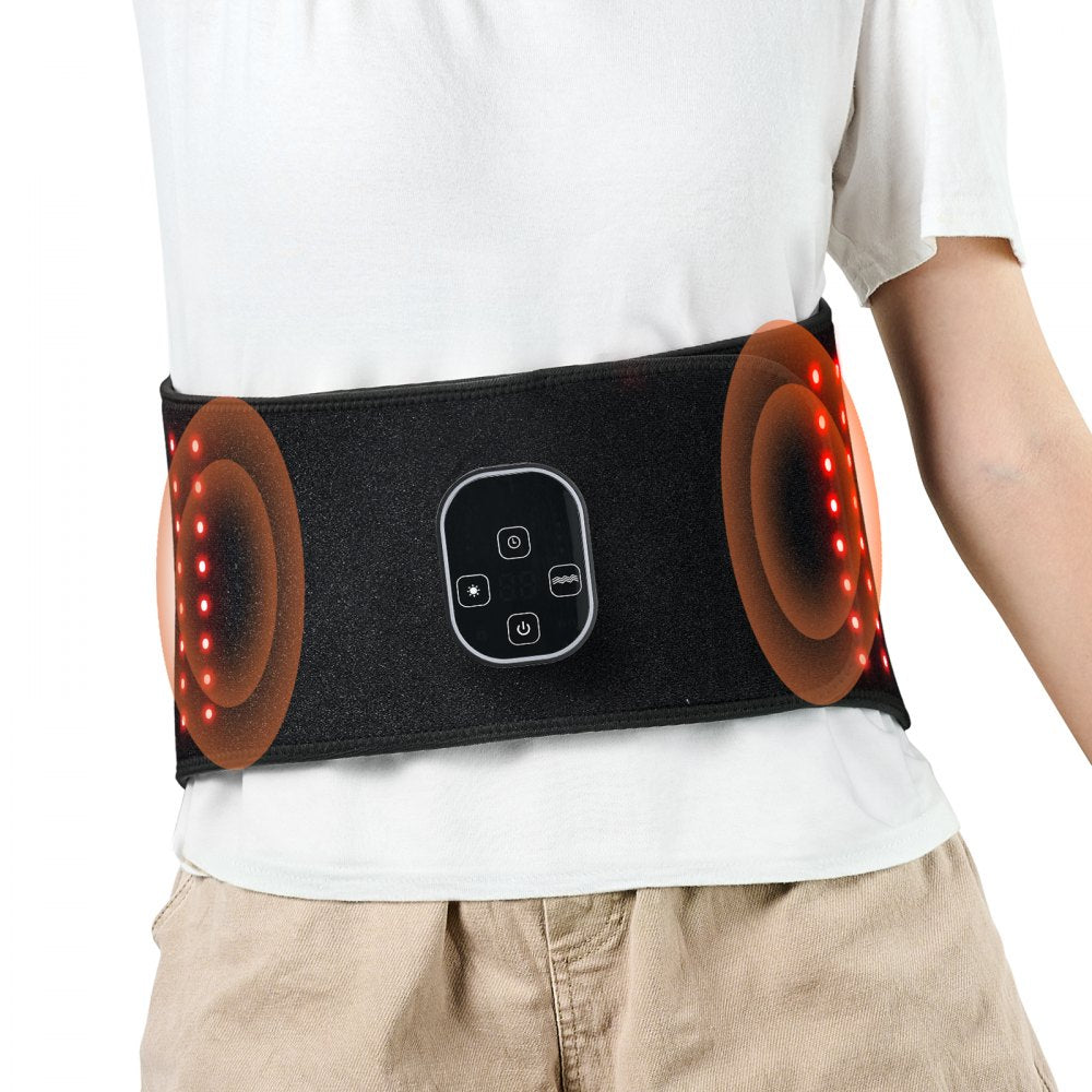 BRL-1000 Red Light Therapy Belt for Waist & Shoulder – Cordless 660nm & 850nm LED Pain Relief Wrap