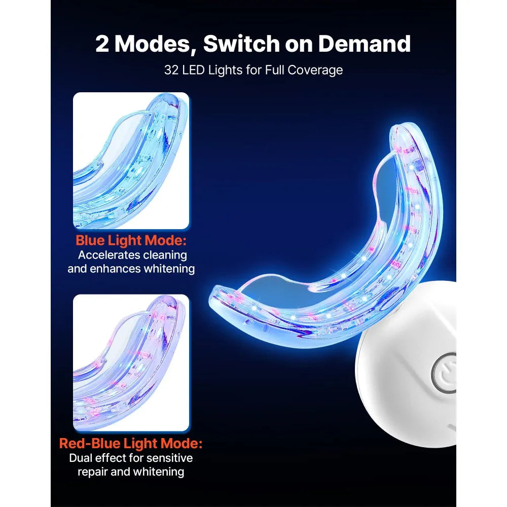TWL1005A-W32 32-LED Teeth Whitening Kit with LED Light, Wireless Whitening System