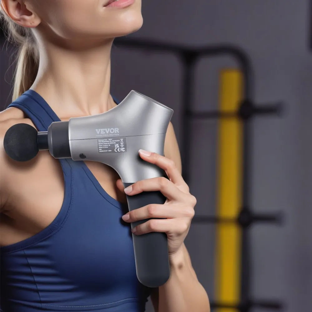 PM13 Deep Tissue Massage Gun with 6 Speeds & 4 Massage Heads
