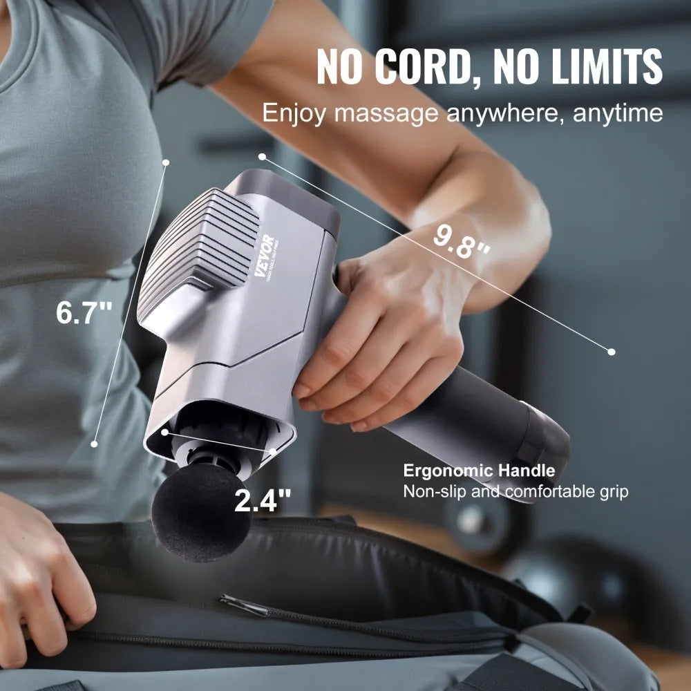 BOOSTER M2-C Deep Tissue Massage Gun with 8 Speeds & 6 Massage Heads