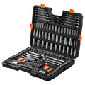 XL3264 205-Piece Mechanics Tool & Socket Set – SAE & Metric, 1/4", 3/8", 1/2" Drive with Storage Case
