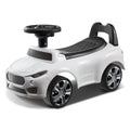 Toddler Ride On Push Car with Music & Storage, White, Ages 1-3