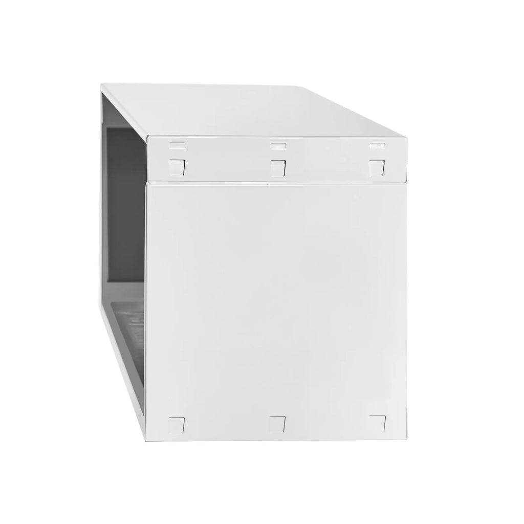 42" Through-the-Wall AC Sleeve, Galvanized Steel Wall Sleeve for Air Conditioners, White