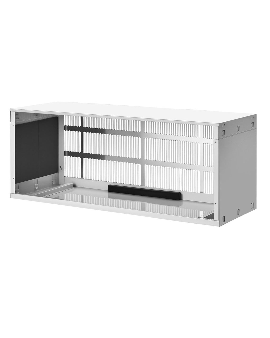 42" Through-the-Wall Air Conditioner Sleeve with Exterior Grille, Galvanized Steel, White