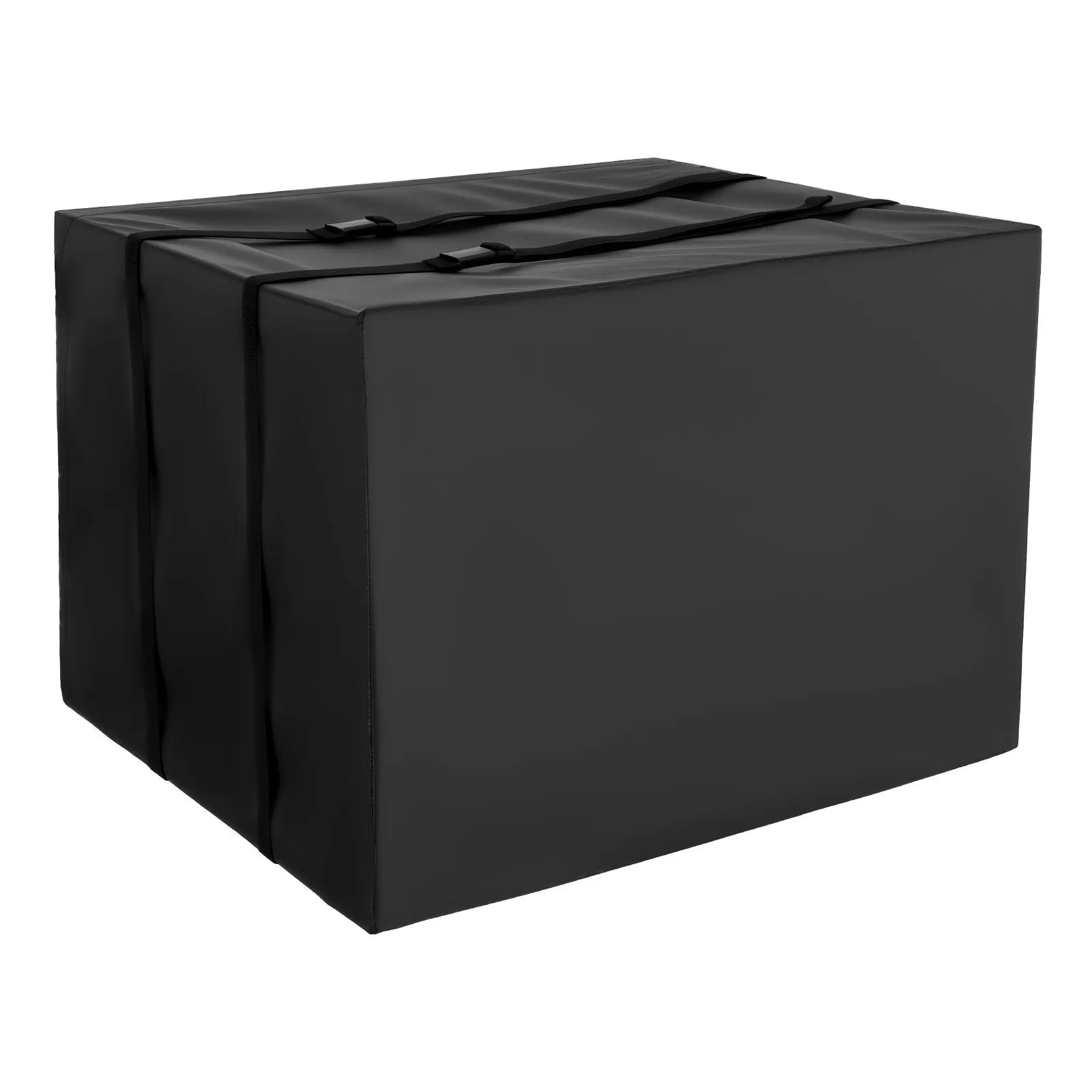 Waterproof Outdoor AC Cover, Double-Layer Polyester, Adjustable Straps, 20.87" x 15.75" x 14.96", Black