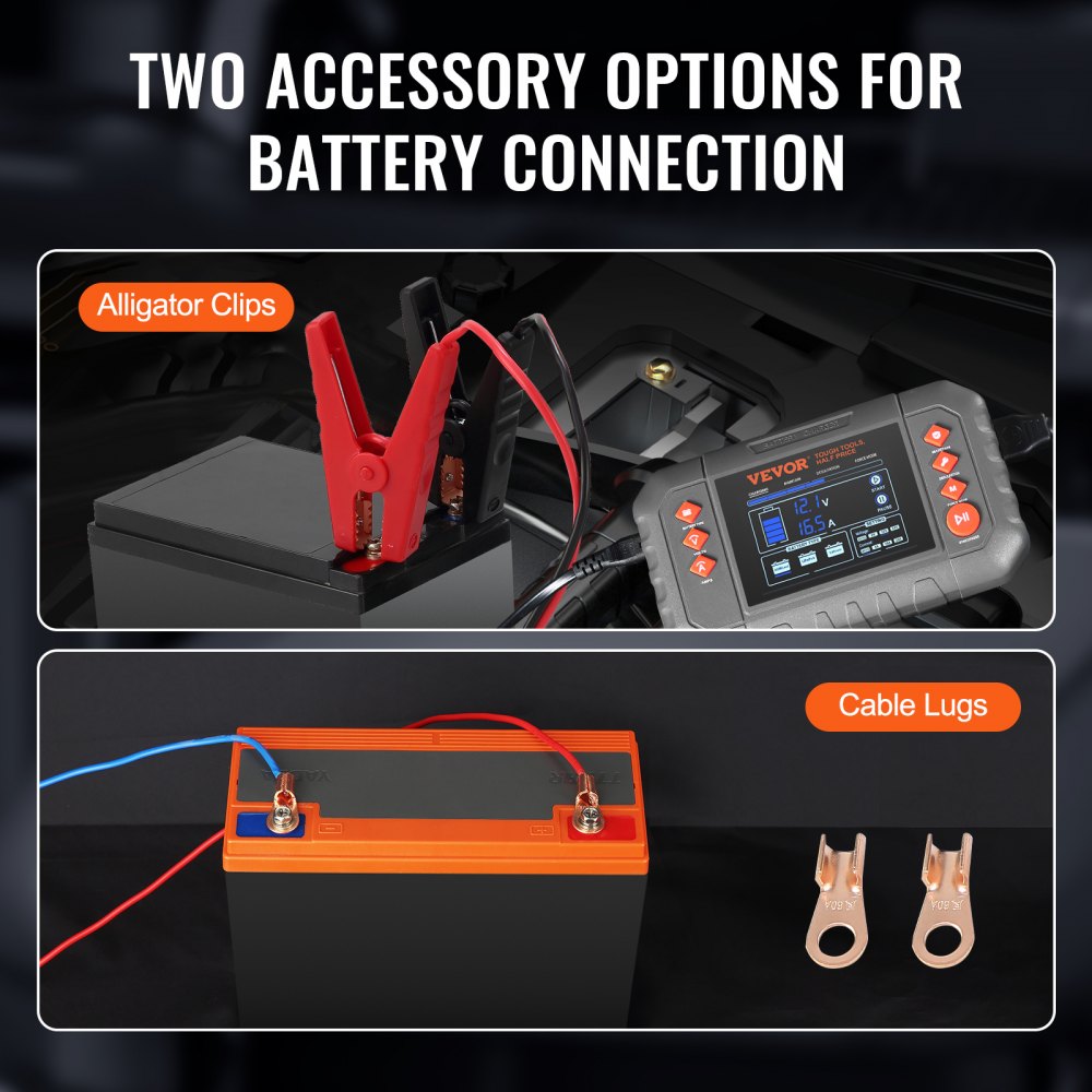 GS280C 20A Smart Battery Charger 6V/12V/24V | Lithium LiFePO4 & Lead-Acid AGM Gel SLA Charger with LCD Display, Trickle Maintainer & Desulfator