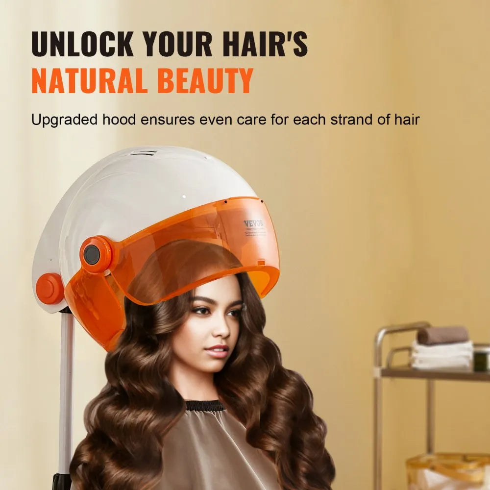 JY-173A 1875W Hooded Standing Hair Dryer with Adjustable Timer & Height