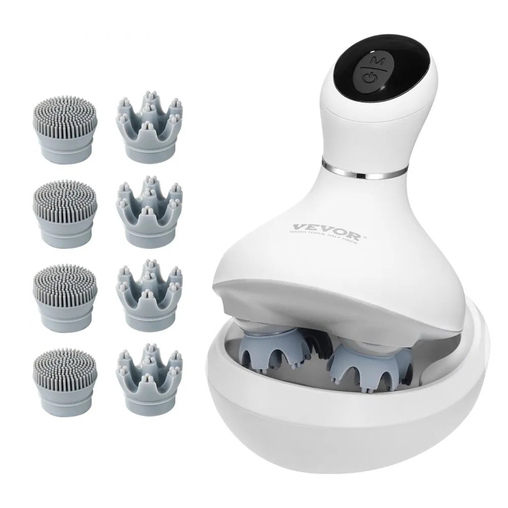 K-101 Electric Scalp Massager Rechargeable IPX7 Waterproof Hair Growth & Deep Cleaning Massage Tool
