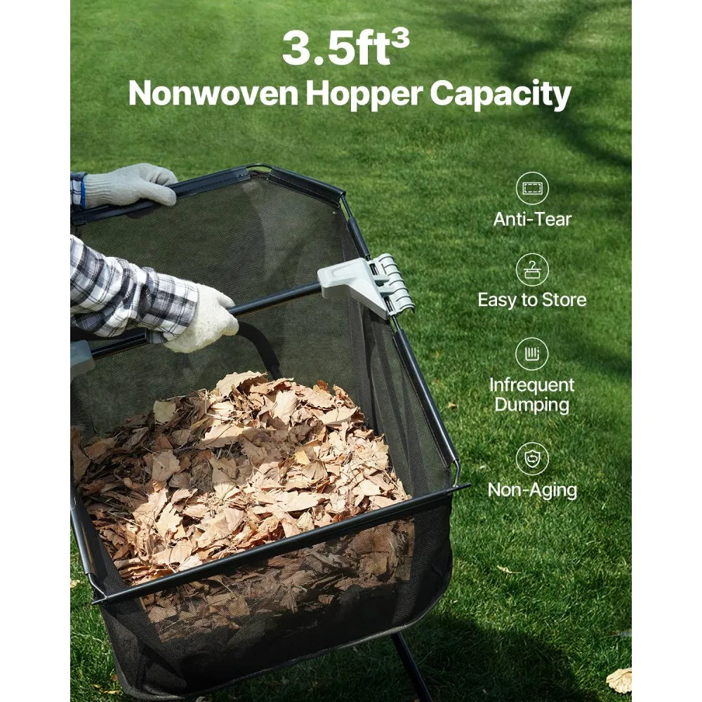 S19-001A 21" Push Lawn Sweeper with 3.5 cu. ft. Hopper Bag & Adjustable Brushes