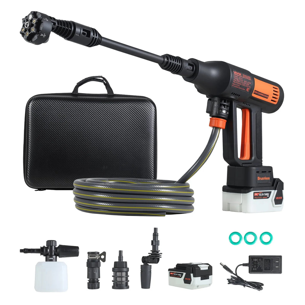 SC14-2 1200 PSI Cordless Pressure Washer with Dual Batteries & 6-in-1 Nozzle