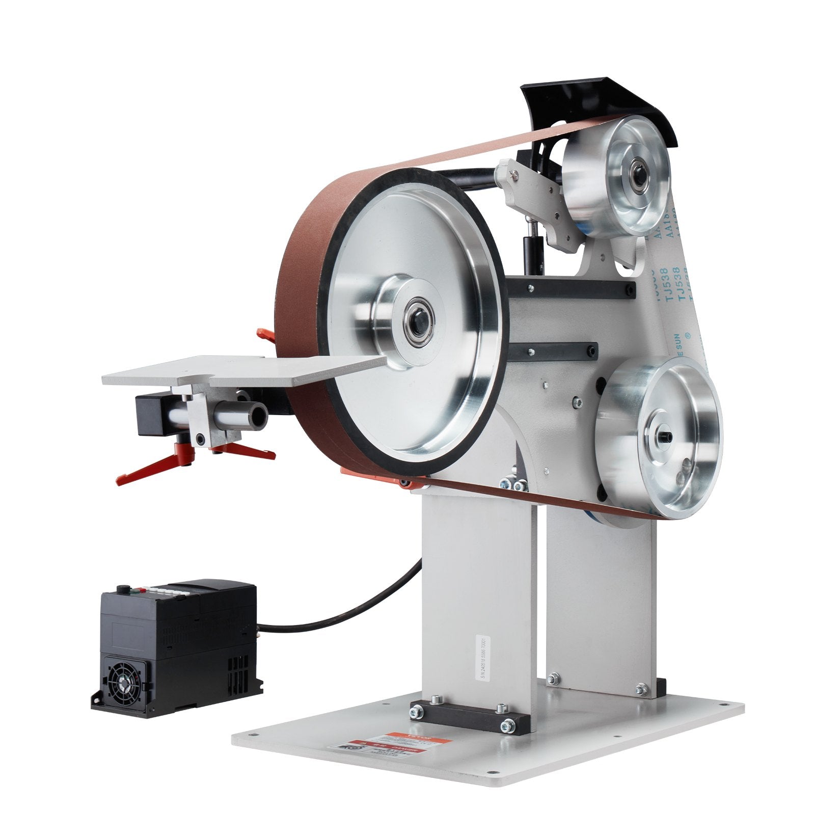 JLD10-7 1500W Variable Speed Belt Grinder Sander 72" x 2", Knife Sharpener with VFD & 3 Grinding Modes