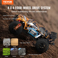 1:10 RC Car for Kids, 4WD Off-Road Remote Control Truck, 50 km/h High-Speed Racing Car, Adjustable Speed, All-Terrain Toy for Ages 8+
