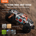 1:14 RC Off-Road Monster Truck, 4WD High-Speed Remote Control Car with 2 Batteries, 38 km/h