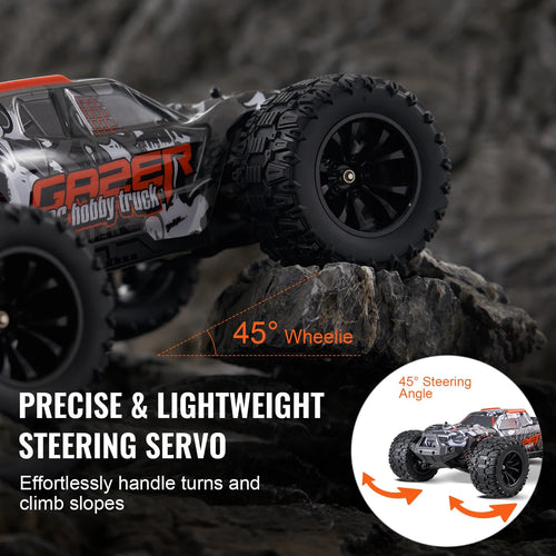 1:14 RC Off-Road Monster Truck, 4WD High-Speed Remote Control Car with 2 Batteries, 38 km/h