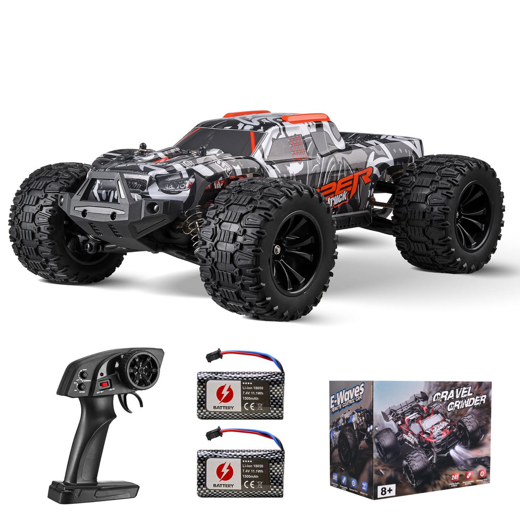 1:14 RC Off-Road Monster Truck, 4WD High-Speed Remote Control Car with 2 Batteries, 38 km/h