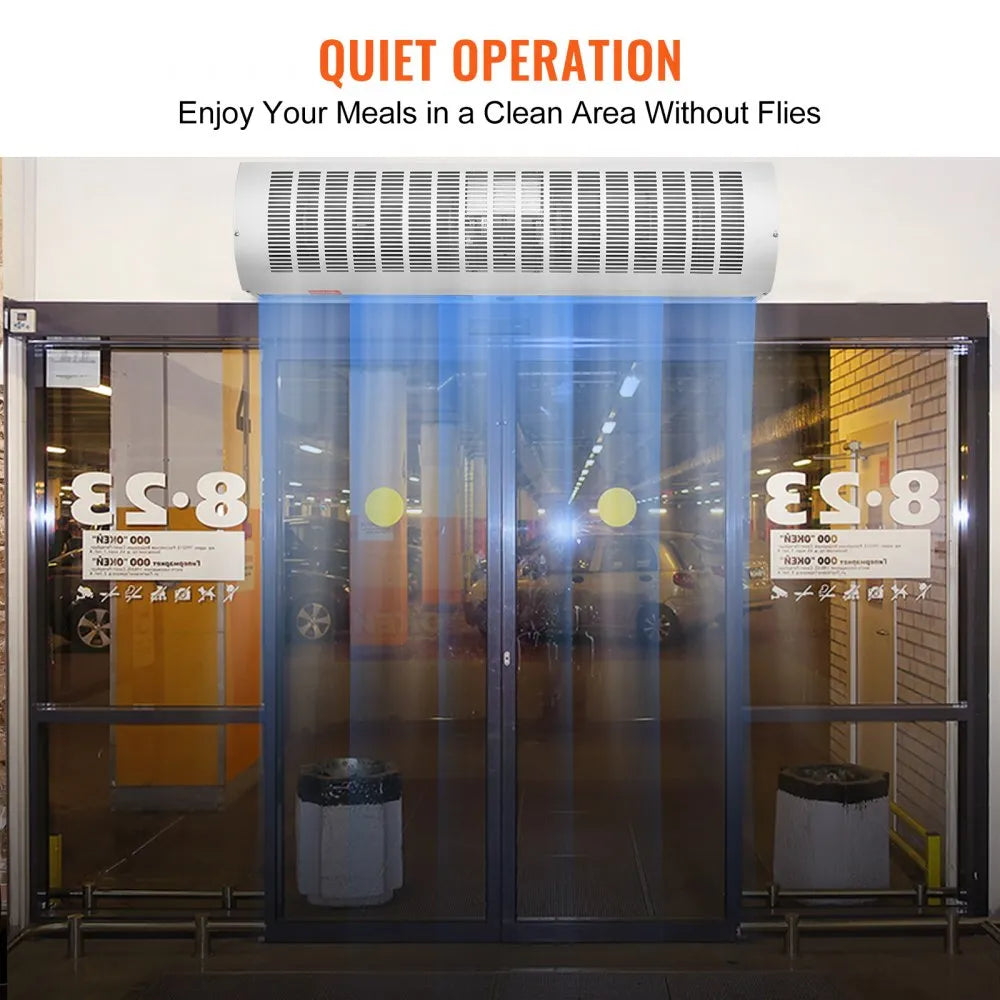 FM150-900-U 36" Industrial Air Curtain Blower, 1200 CFM, Dual-Speed, 110V Non-Heated, Wall Mount