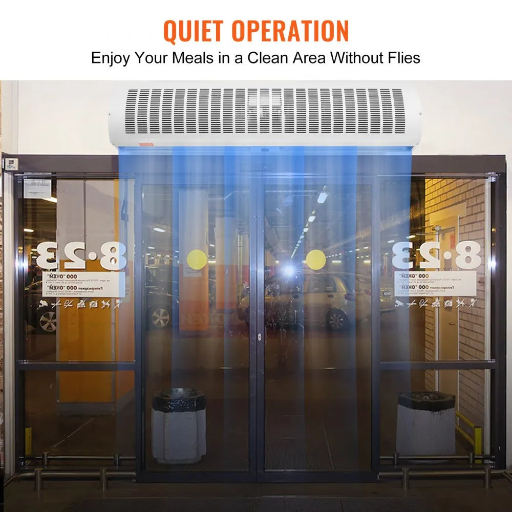 FM150-1200-U 48" Commercial Indoor Air Curtain 1650 CFM, 2-Speed Unheated Over Door Air Curtain