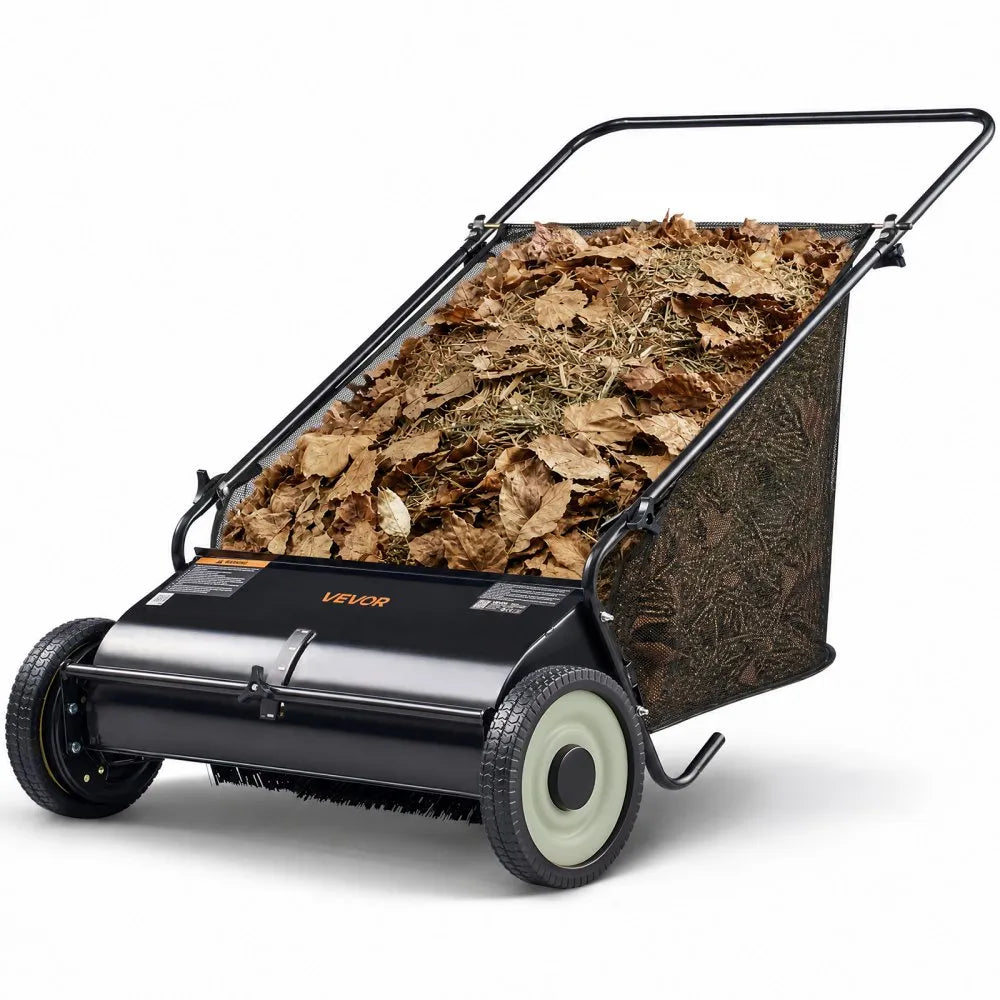 GT1110 26" Push Lawn Sweeper with 7 Cu. Ft. Hopper & 4 Spinning Brushes