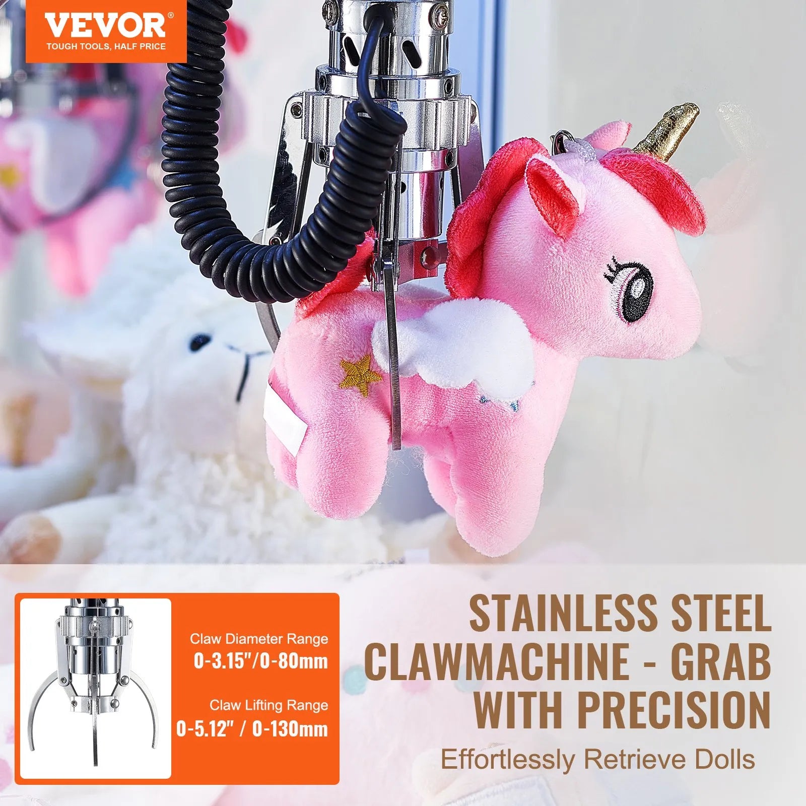 Mini Claw Machine Arcade Prize Grabber for Kids & Events