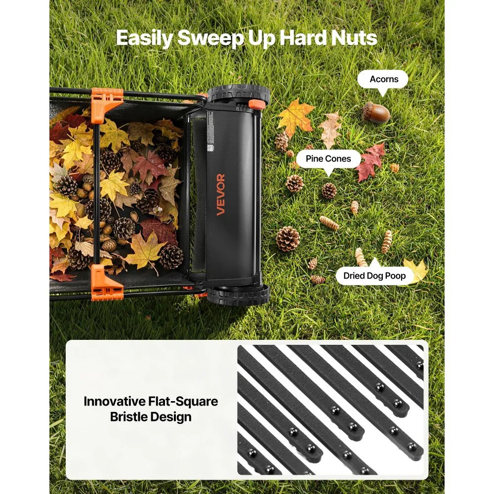 919-002B 3-Pack Lawn Sweeper Brush Replacement for 26" Push Lawn Sweepers – Durable V-Shaped Bristles