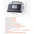 XFH-SS05 Smart Battery Charger 6V/12V/24V | LiFePO4 & Lead-Acid (AGM, Gel, EFB) Lithium Battery Charger with LCD Display, Trickle Maintainer & Desulfator