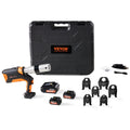 EB-1550 18V Electric Pipe Press Tool 32KN with 6 Crimping Jaws, Brushless Motor, 1/2"–2" Copper Pipe Crimper