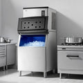 Commercial Ice Maker Machine 1000 lbs/24H with 500 lbs Storage Bin, Stainless Steel, Self-Cleaning Touchscreen