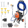 TA-5900 Stand Airless Paint Sprayer 1500W, 3300 PSI High Pressure Electric Paint Sprayer with Cart, 50 ft Hose & 5 Nozzles for Large Painting Projects