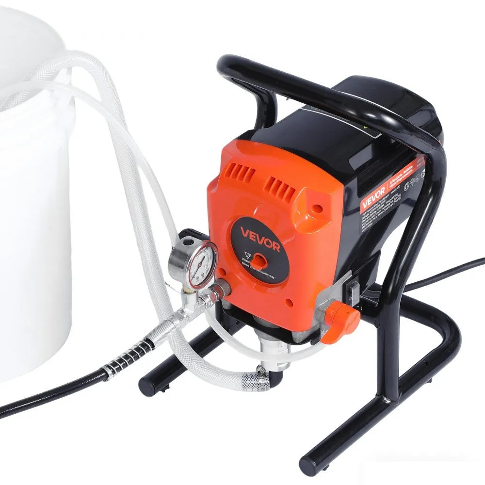 190C 900W Stand Airless Paint Sprayer, 3300 PSI High Pressure Electric Paint Sprayer with 50 ft Hose & Extension Pole for Interior & Exterior Painting